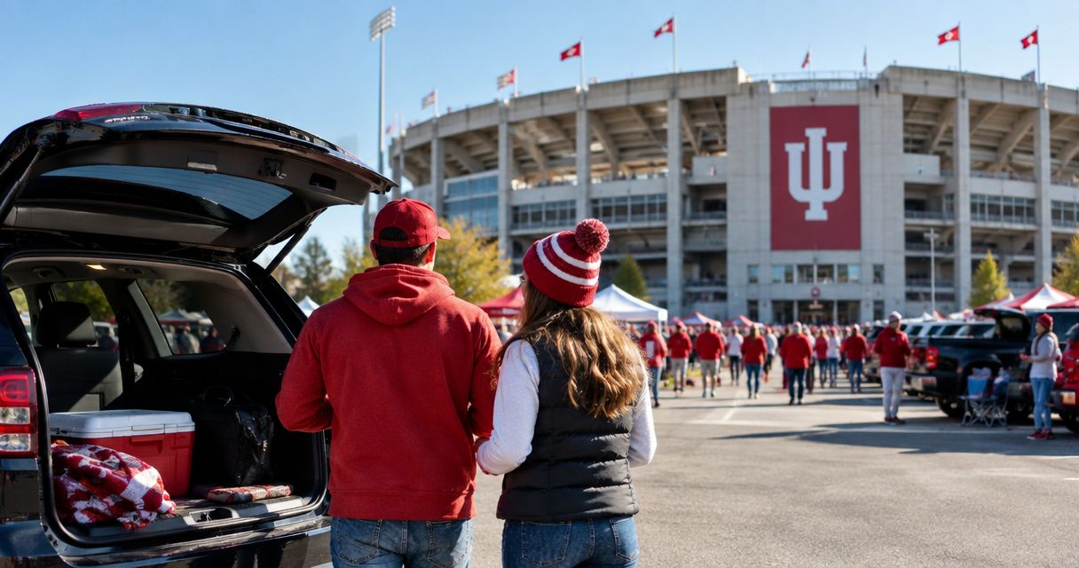 How much does day-of parking cost for IU football games?