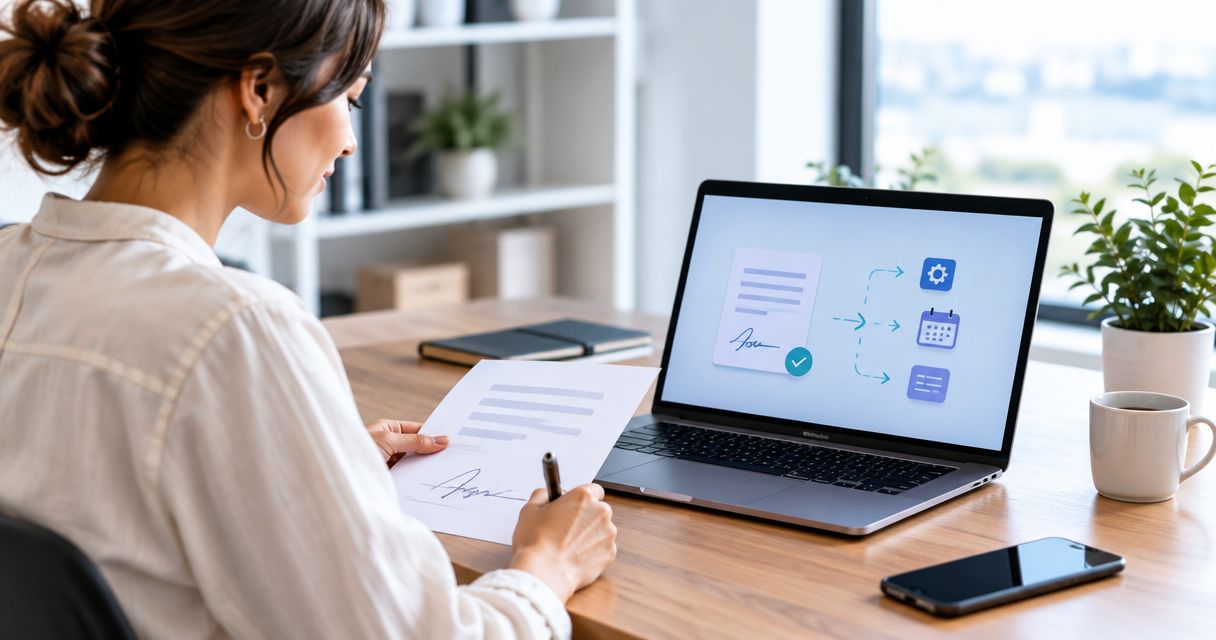 Signature électronique à facturation automatique : workflow 2026