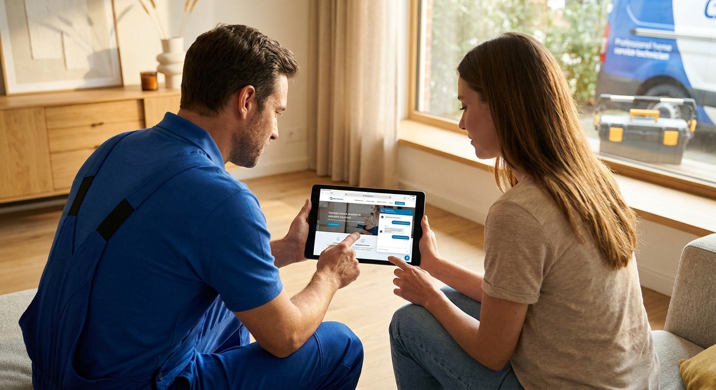 Live chat software for home services websites