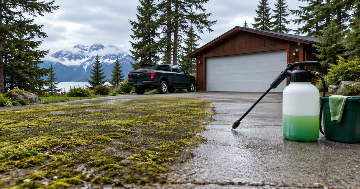 Best moss and algae removal sprays for Alaska driveways 2026