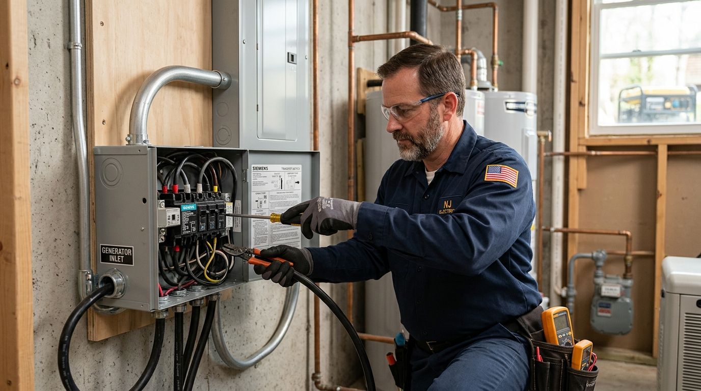 Generator transfer switch installation for NJ homeowners