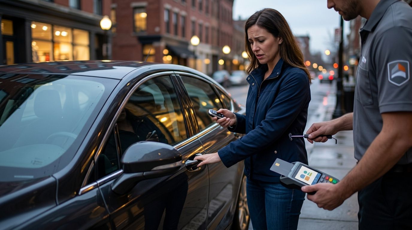Can you pay for vehicle lockout service by card?