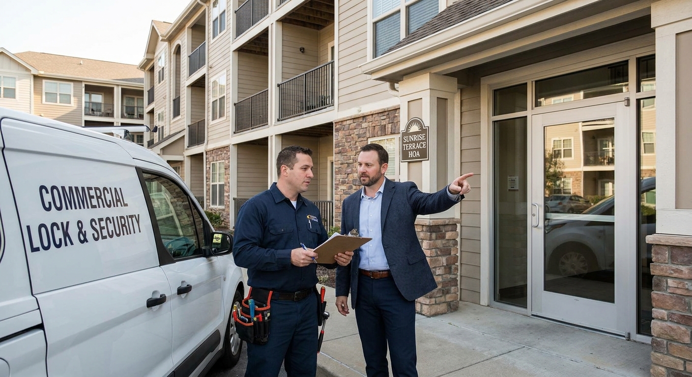 Commercial locksmith for apartment complexes and HOAs