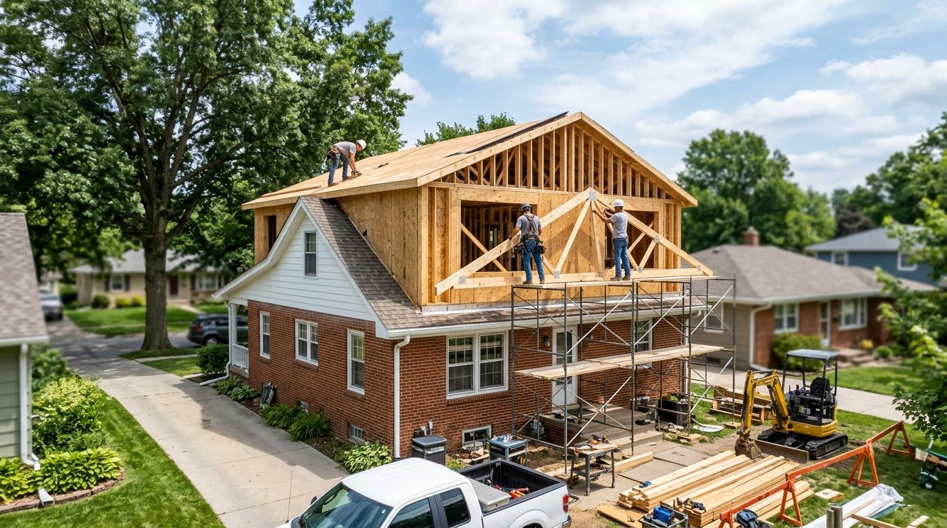 How much does a second story addition cost in Central Iowa?