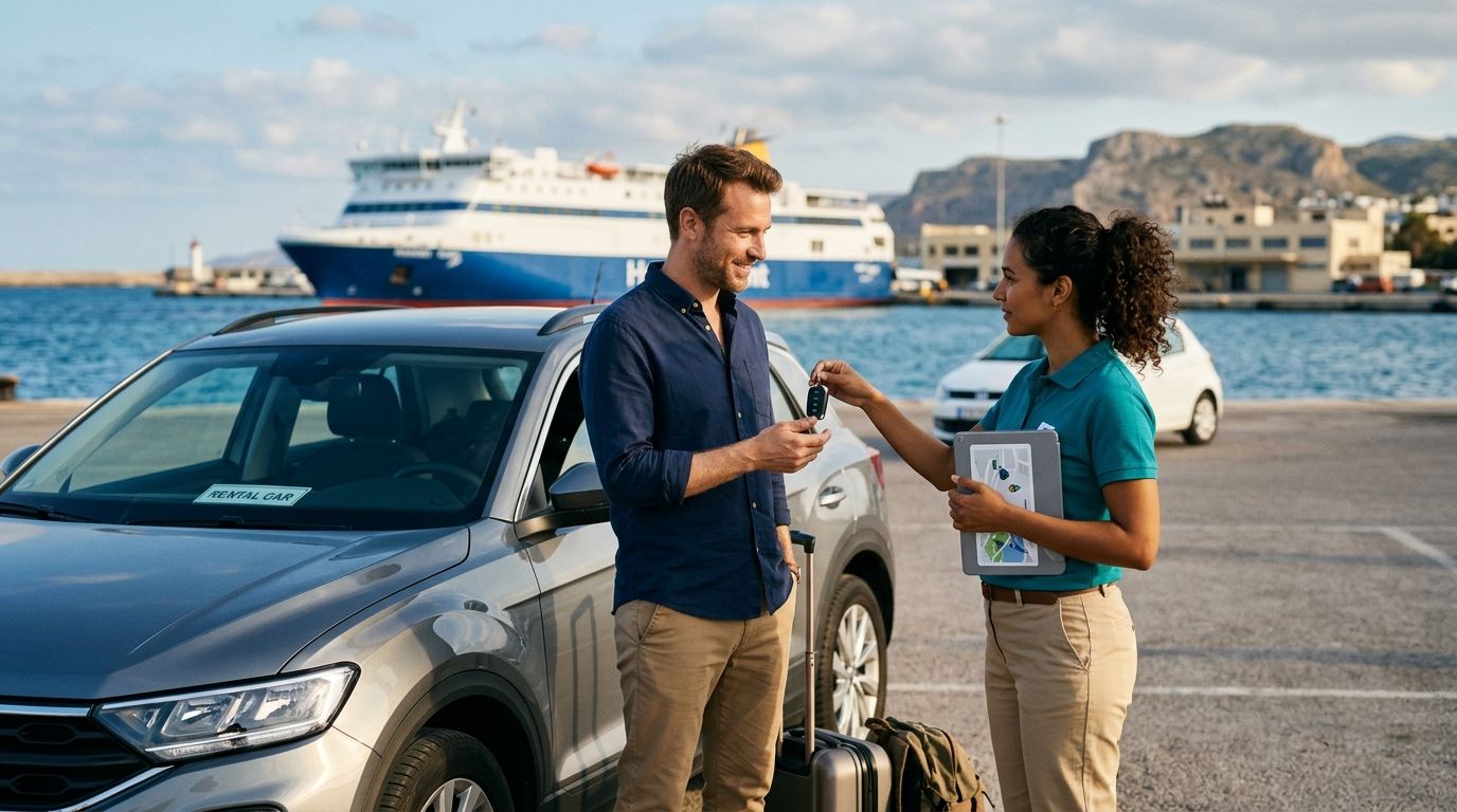 Heraklion Port ferry arrivals to your rental car: 2026 workflow