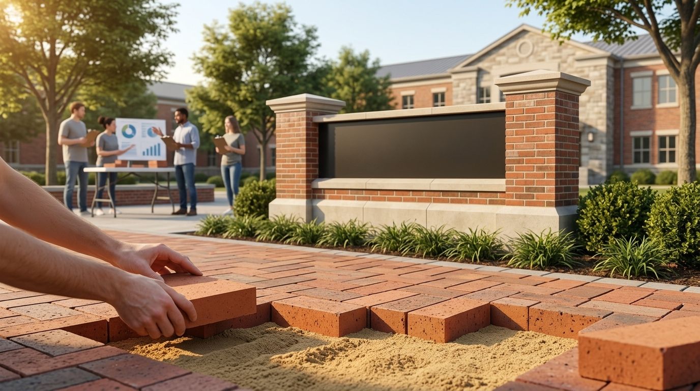 How to organize a school brick fundraiser volunteer team