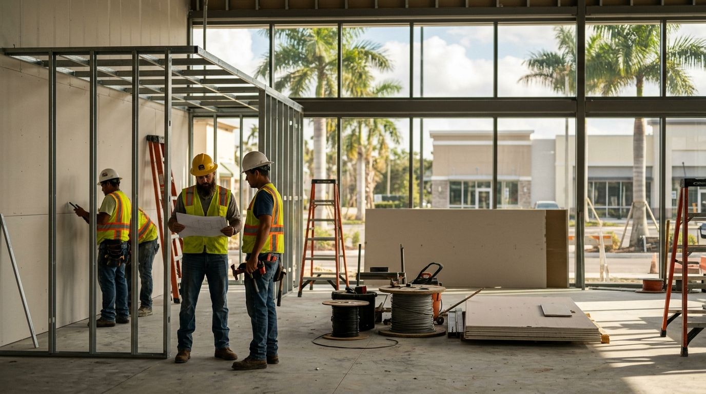 General contracting for Treasure Coast commercial buildouts