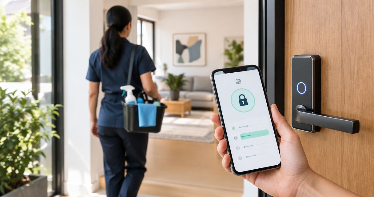 How to connect a smart lock to your house cleaner's entry schedule