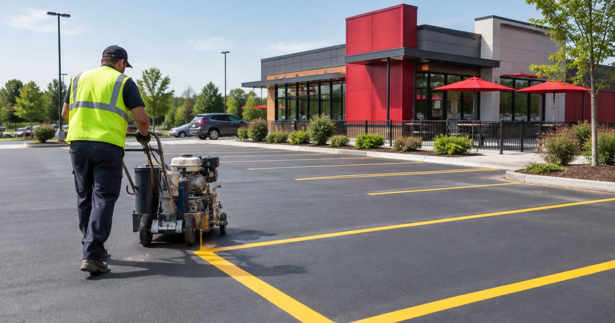 Best parking lot striping companies for fast food chains 2026