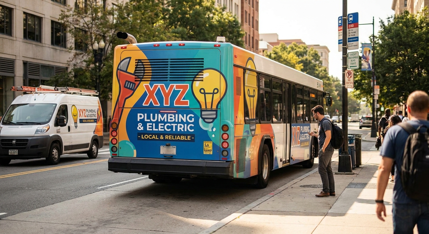 Transit advertising for local trades businesses