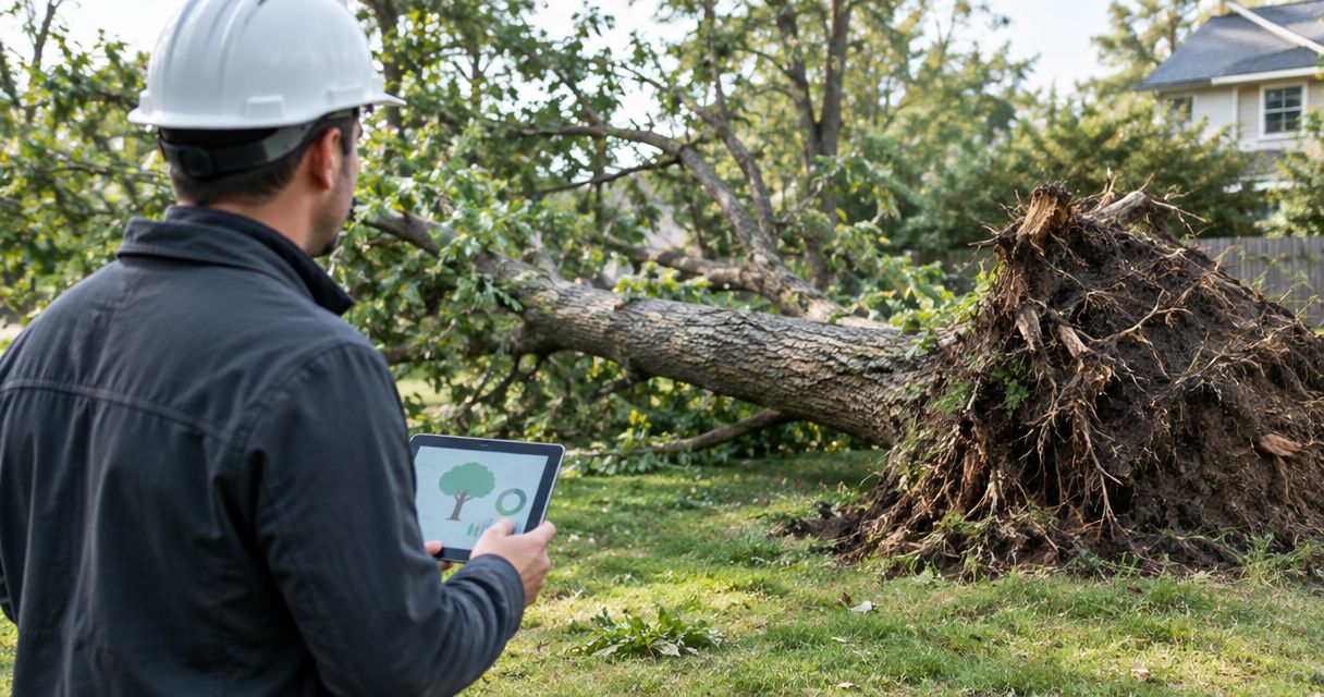 What should you do before fallen tree removal?