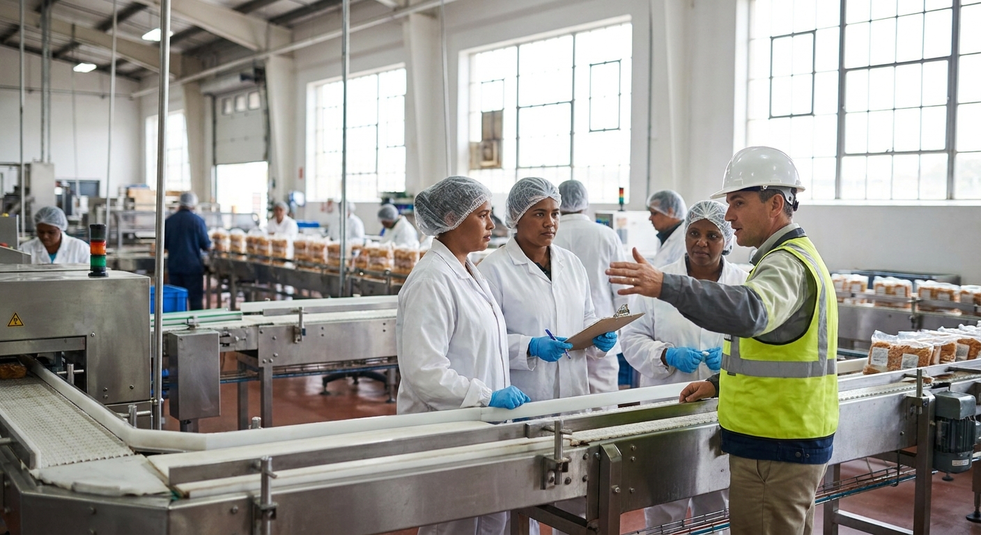 Safety staffing for food and beverage manufacturing