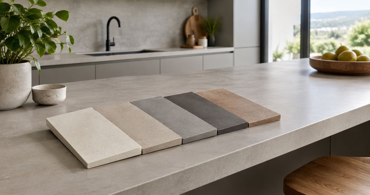 Best microcement colors for kitchen countertops 2026