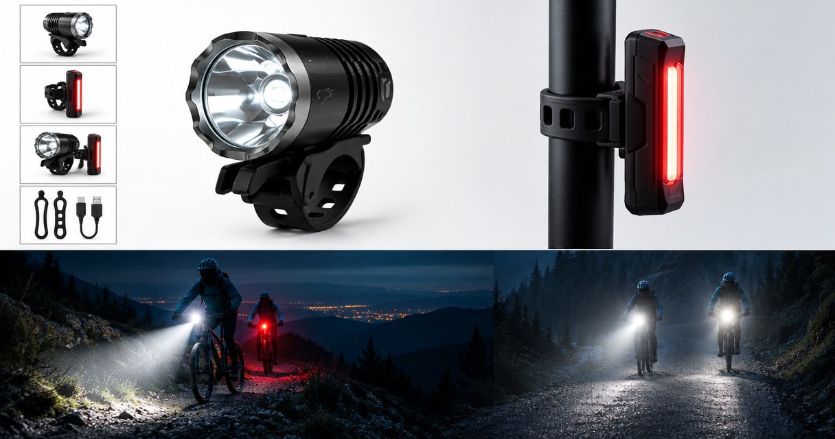 Mountain bike lights for riders joining a club night ride