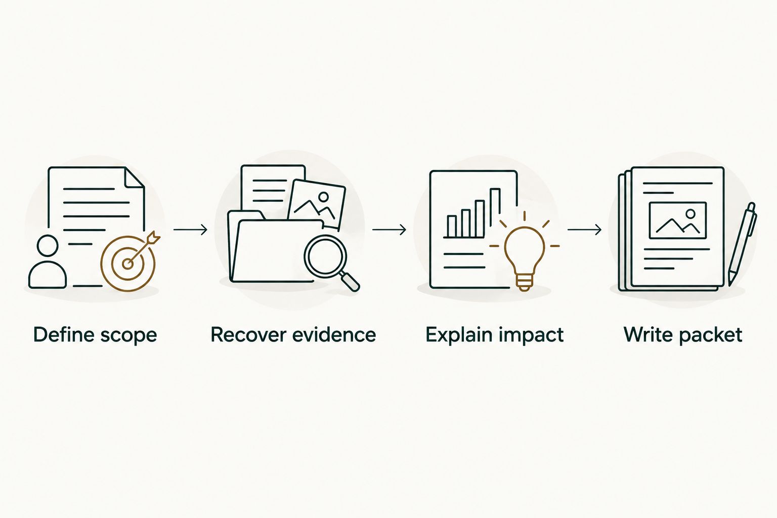 Four steps from defining review scope to writing the promotion packet