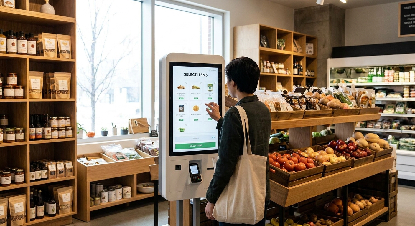 Best self-ordering kiosk for grocery and specialty food stores