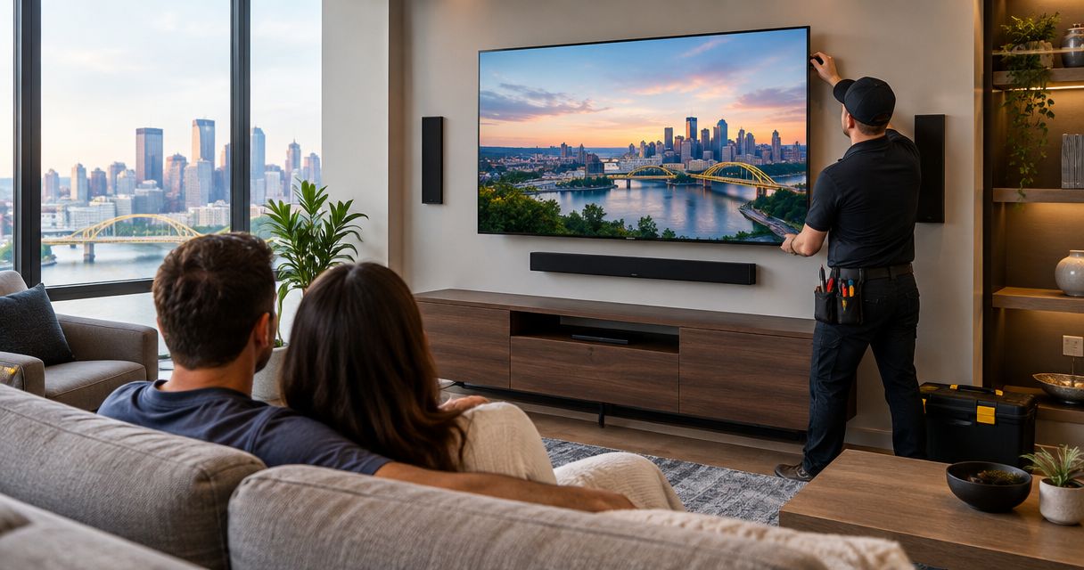 Best TV mounting and home theater setup services in Pittsburgh 2026