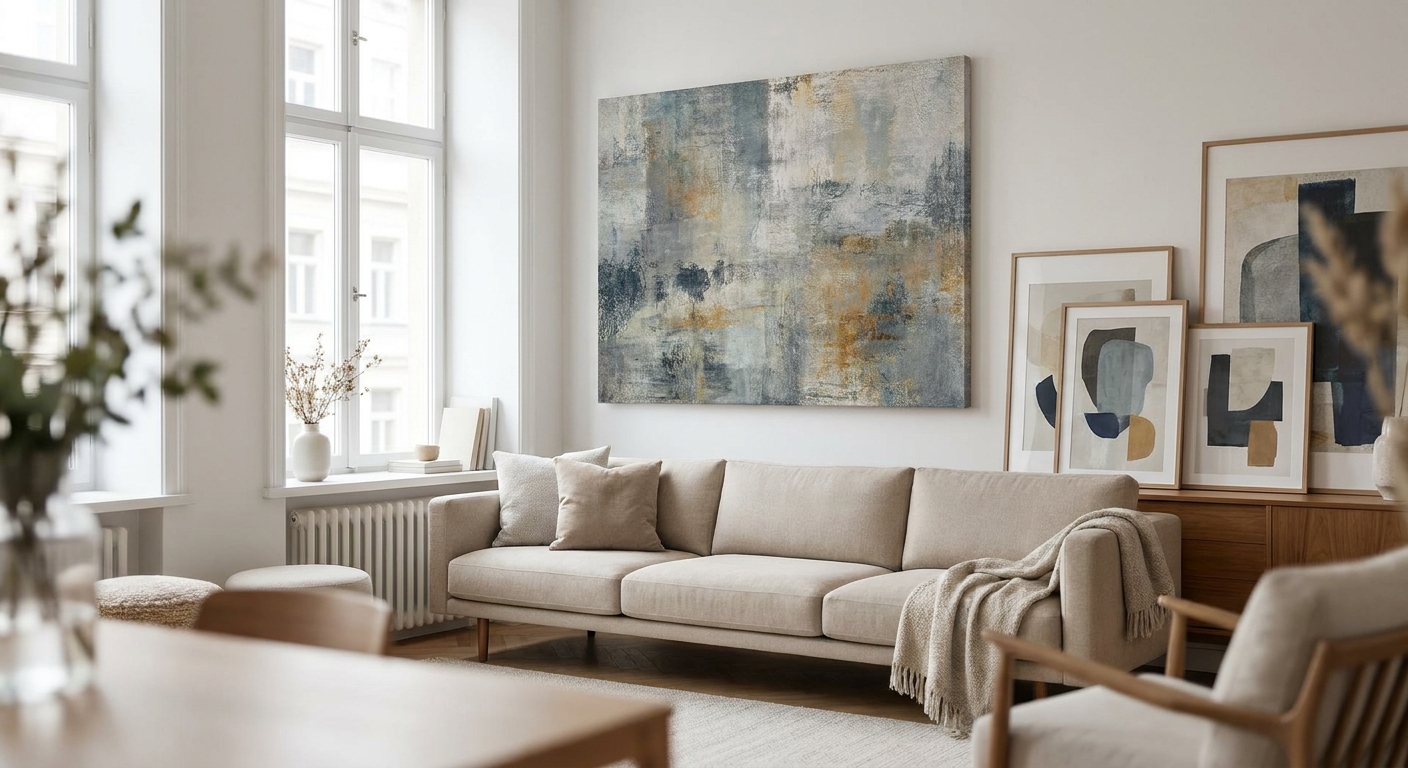 Best abstract canvas prints for modern living rooms