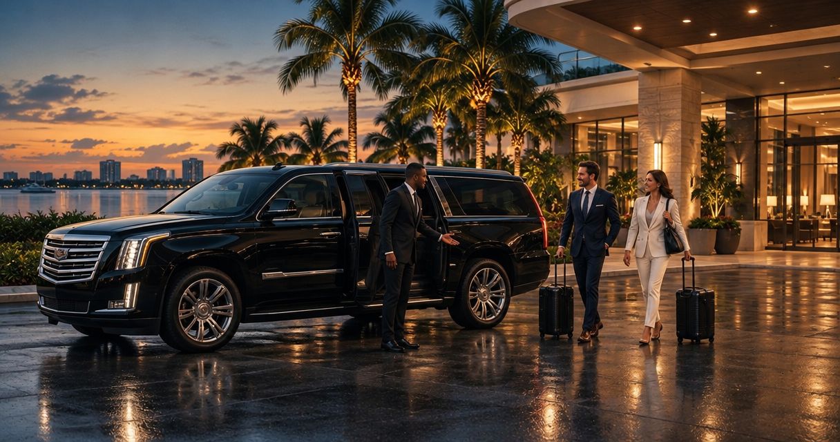 Corporate car service for visiting clients in West Palm Beach