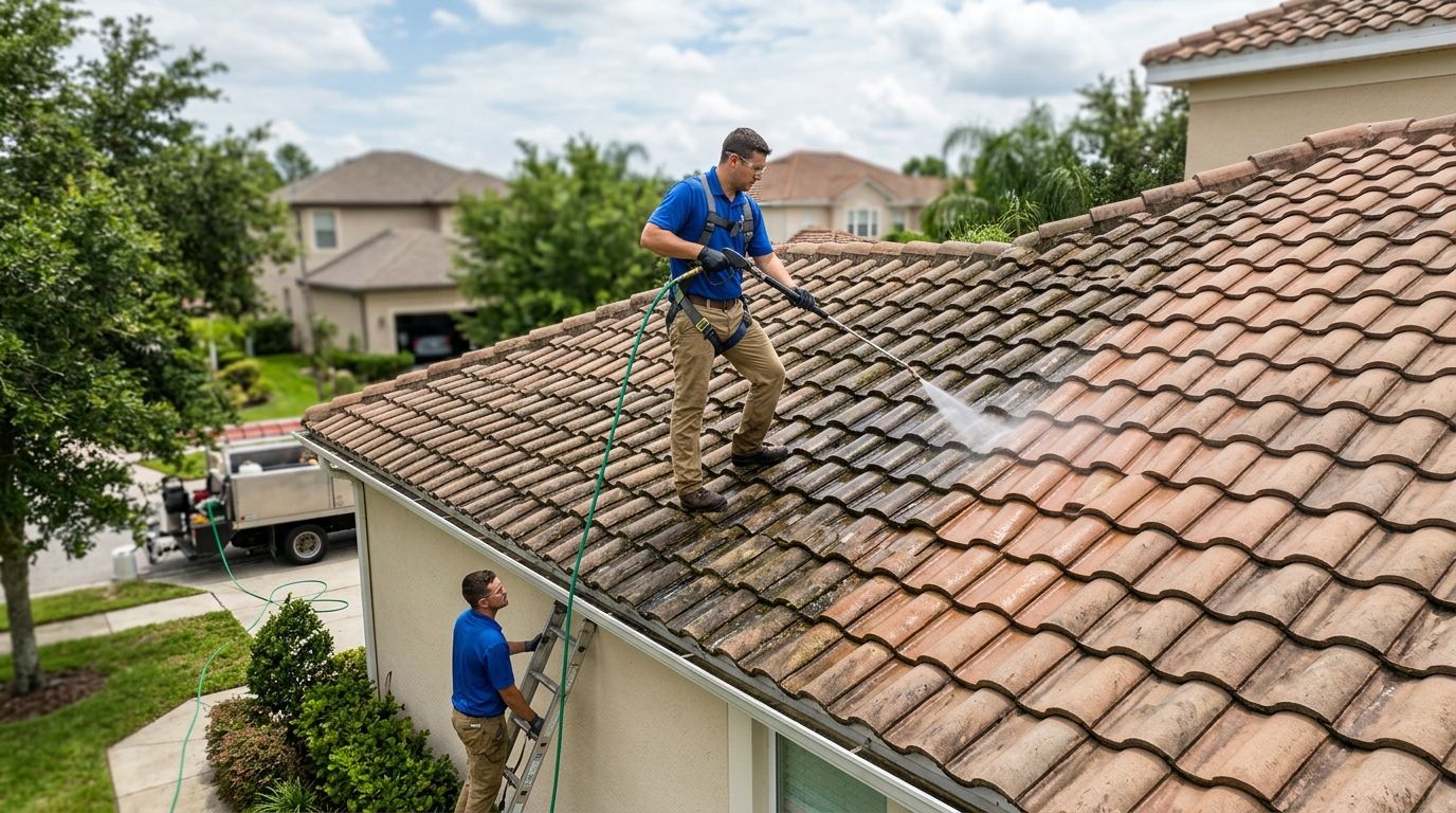 Best soft wash roof cleaning services for tile roofs 2026