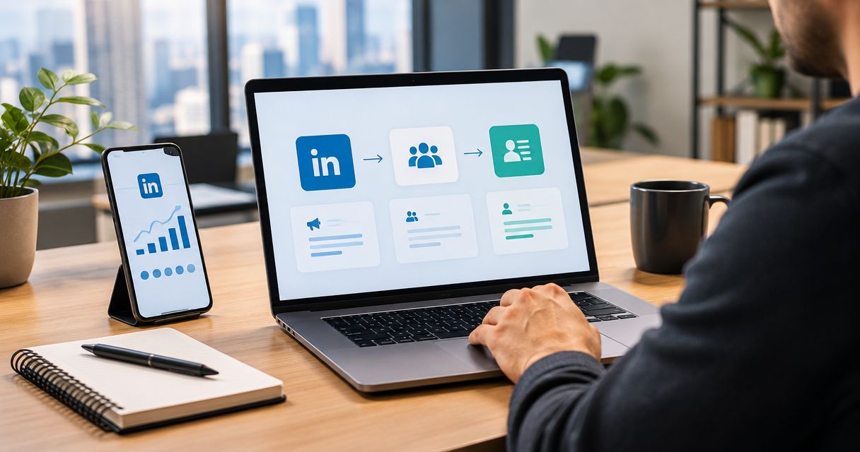 LinkedIn Ads ao CRM: fluxo completo de captação B2B em 2026
