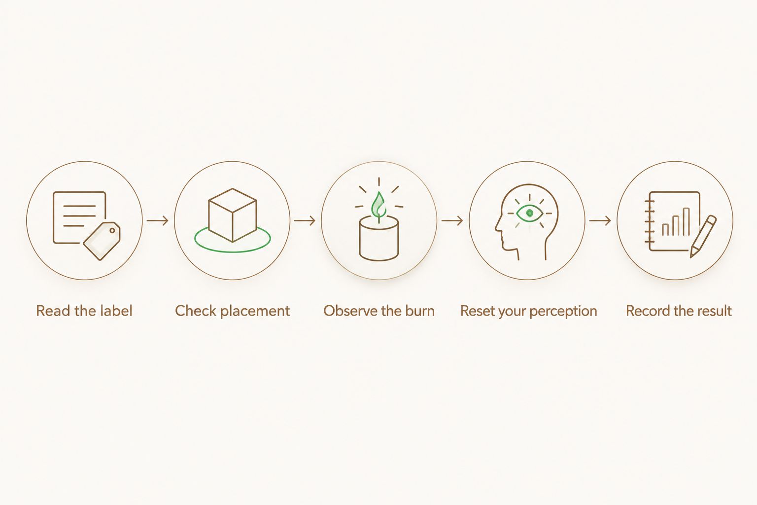 Five steps for assessing weak candle fragrance without changing the candle