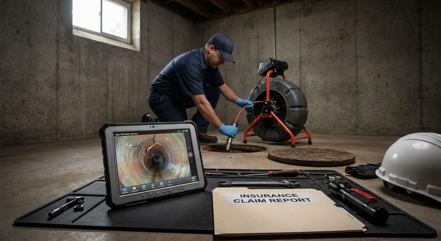 Video camera inspection for insurance claim documentation