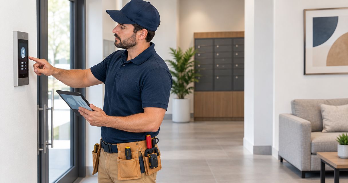 Apartment maintenance services: arranging building access