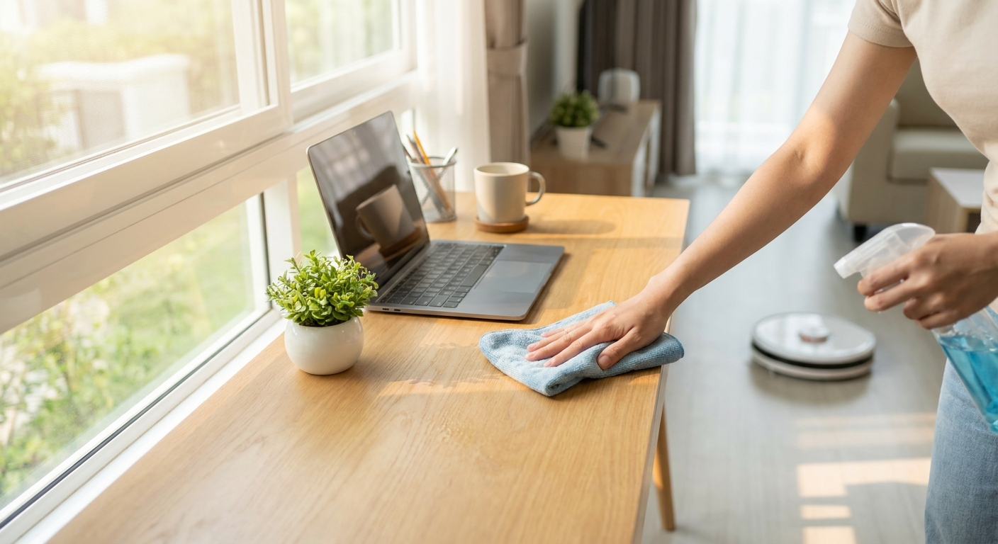 House cleaning for work-from-home professionals