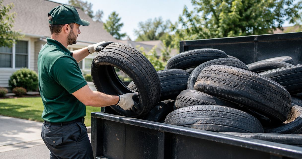 Can junk removal companies take old tires?