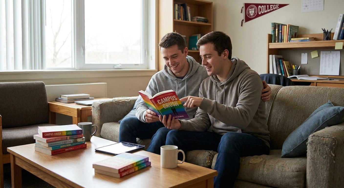 College gay romance books for new adult readers
