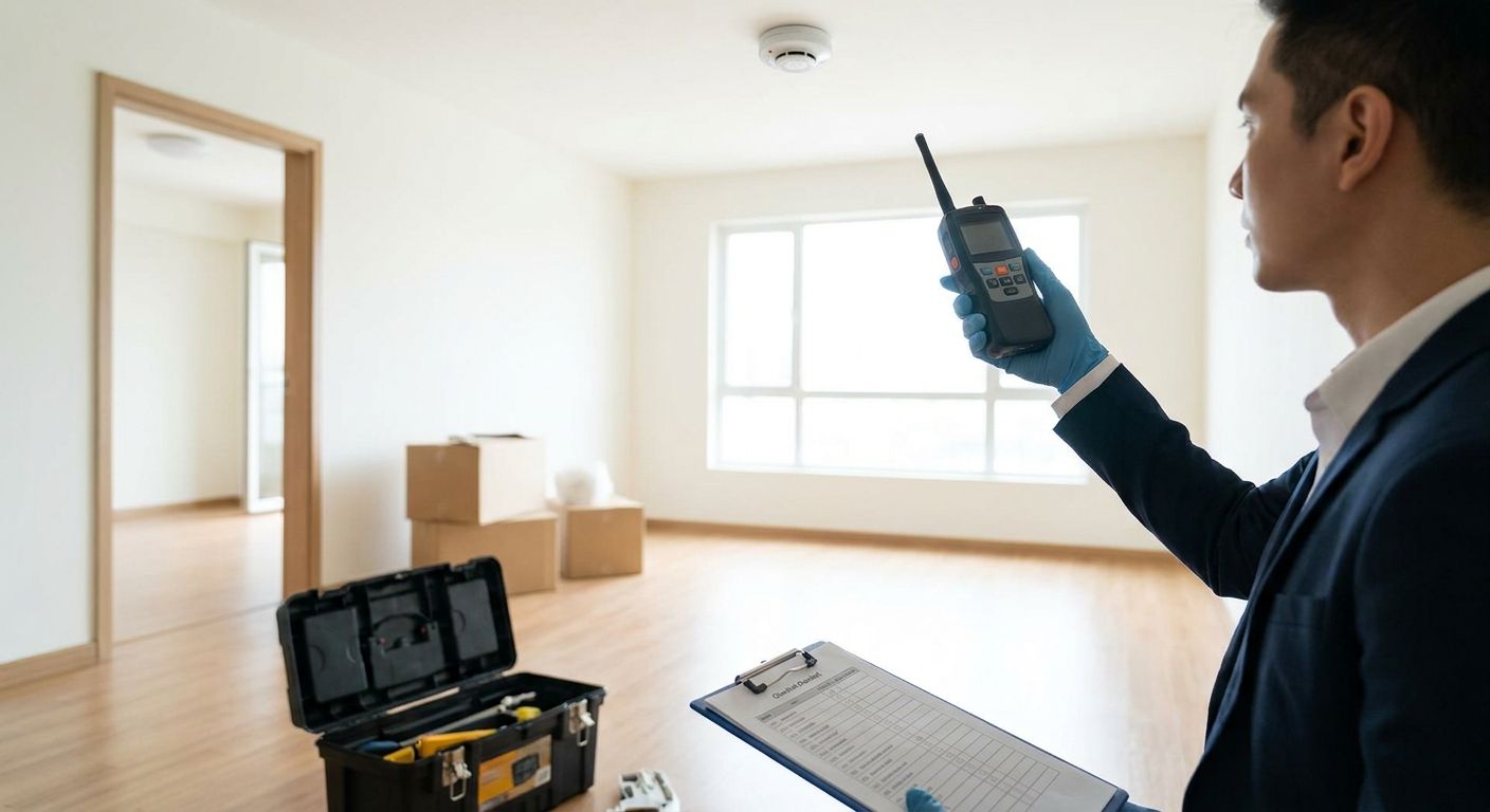 Hidden camera detection for landlords before tenant move-in