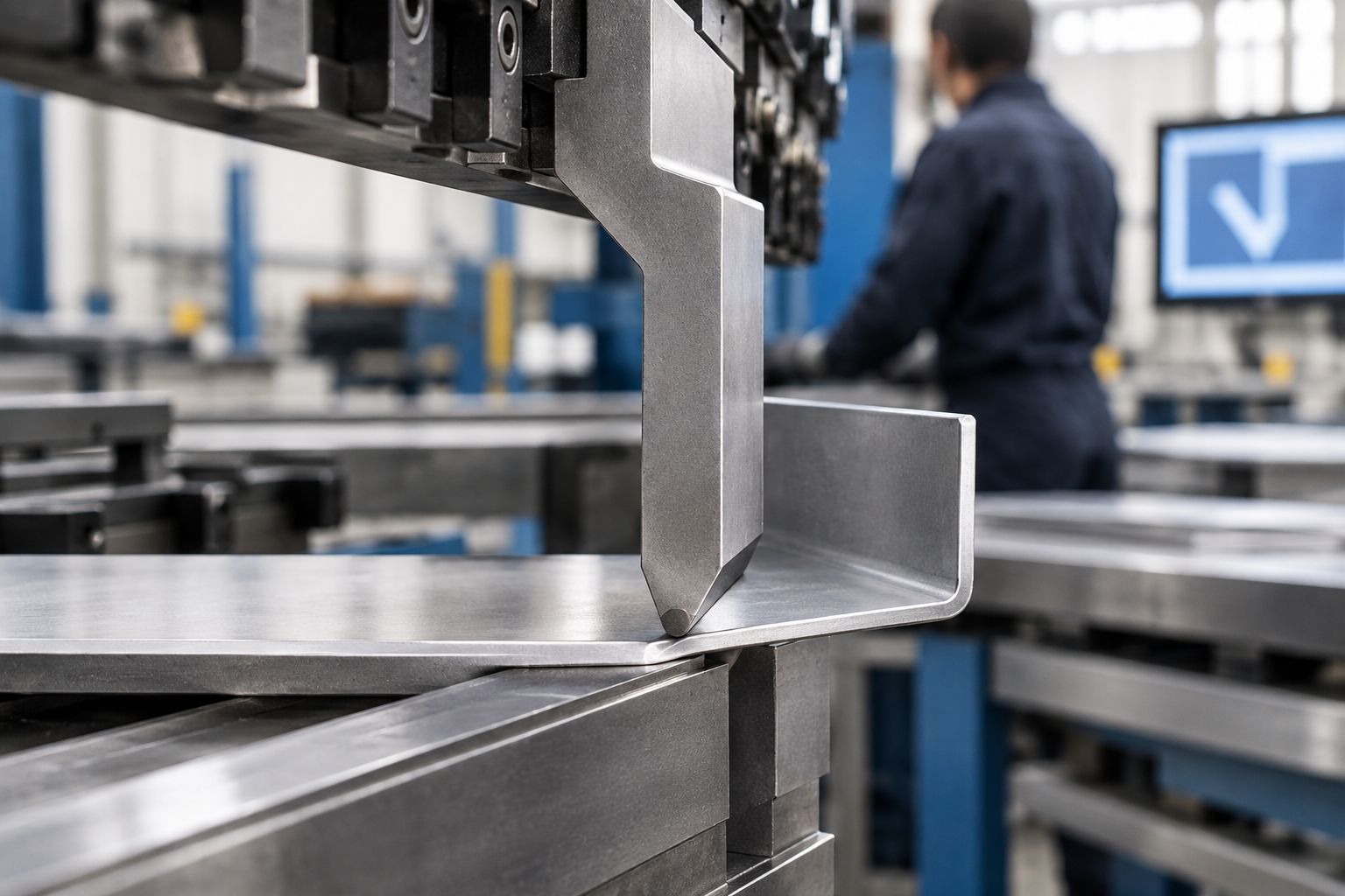 Gooseneck punch providing clearance for an existing sheet-metal return flange
