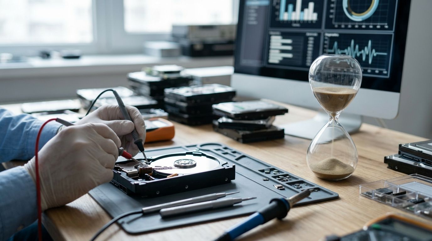 How long does it take to recover data from a failed hard drive?