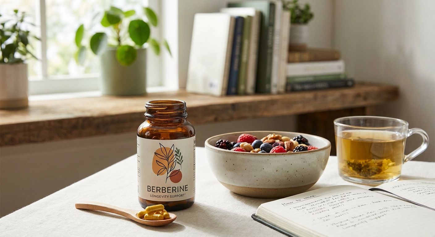 Berberine supplement for longevity and healthy aging support