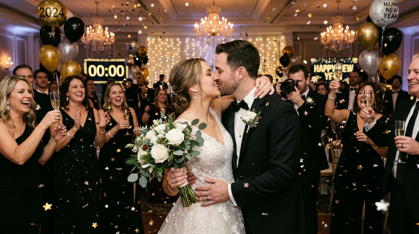Wedding photography for New Year's Eve weddings