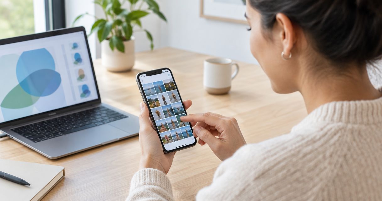 Can clients select their own photos from a phone gallery link?