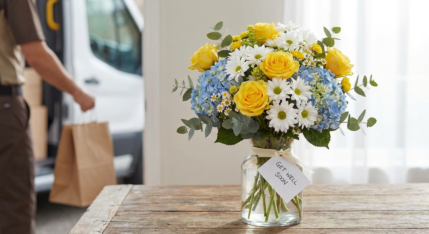 Get well soon flower bouquets delivered same day