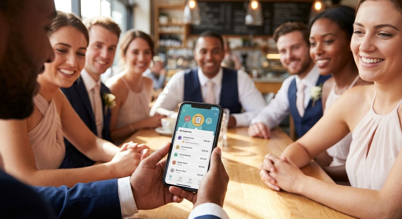 Bill splitting app for wedding parties