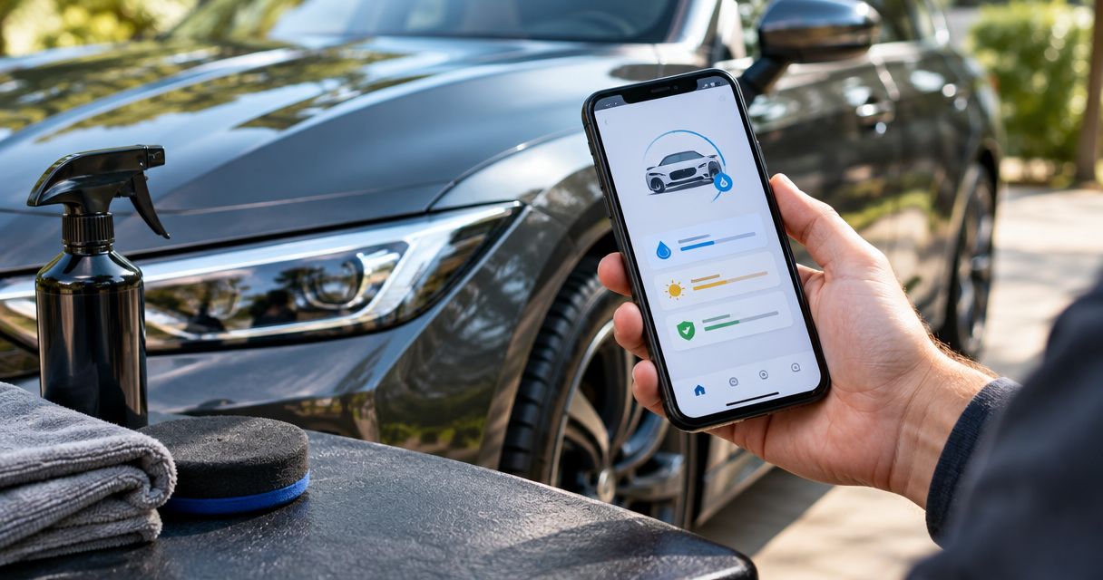 Automatically get ceramic coating maintenance reminders on your phone