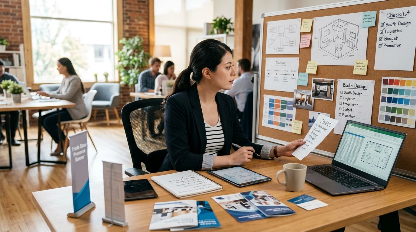 How to organise a trade show presence from a coworking base