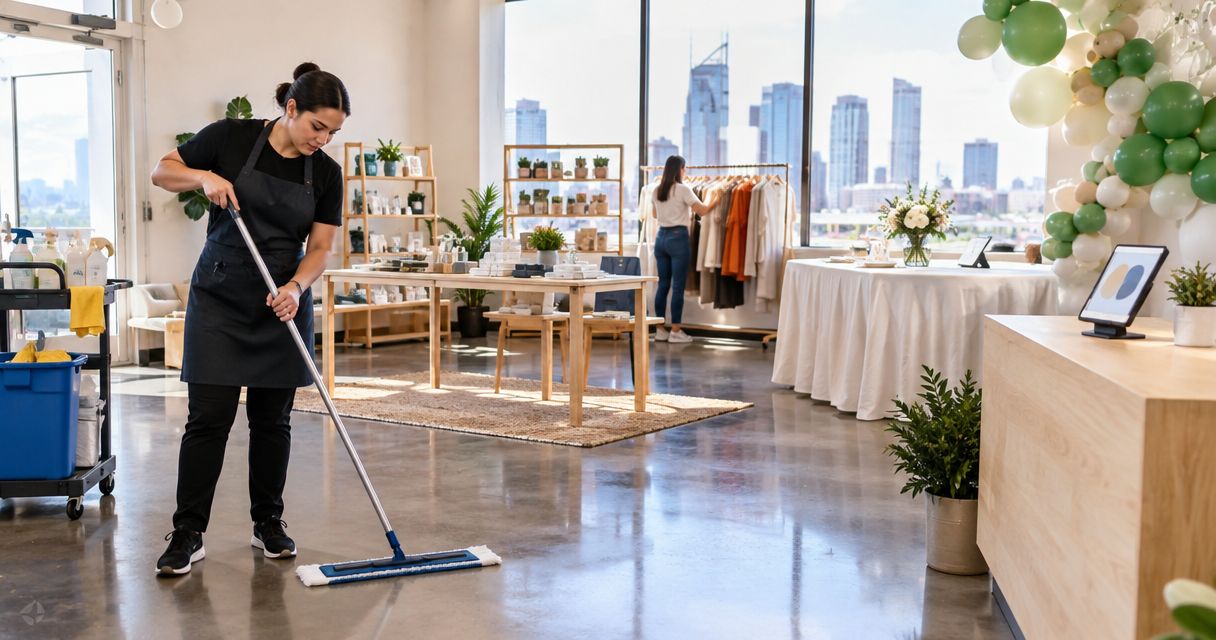 Best cleaning plan for Nashville pop-up shop and event hosts