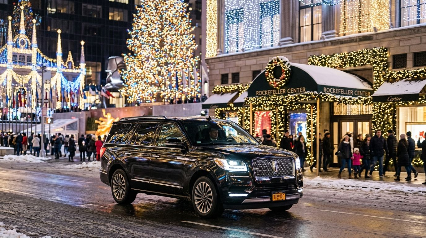 Car service for NYC winter holiday light displays and markets