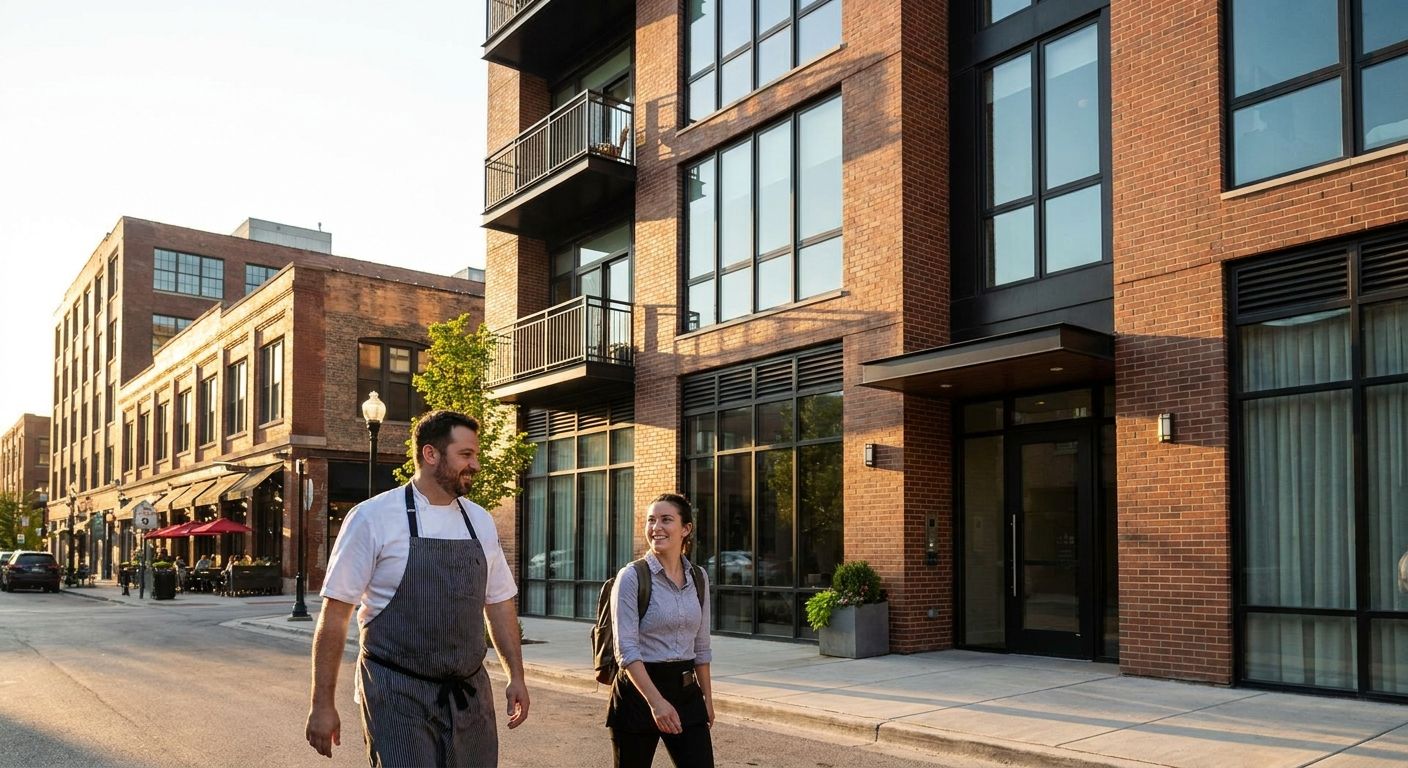 Apartments for restaurant industry workers in Fulton Market