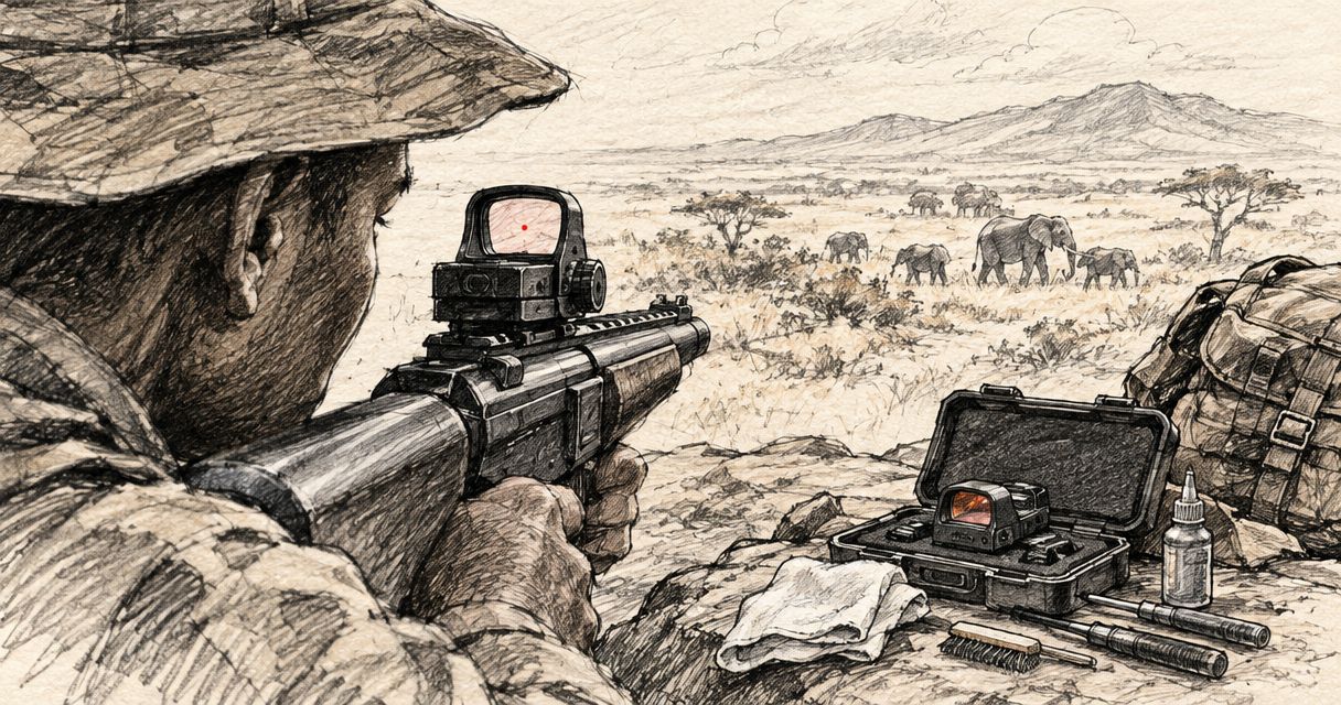 Red dot sights for anti-poaching units: fit, durability and upkeep