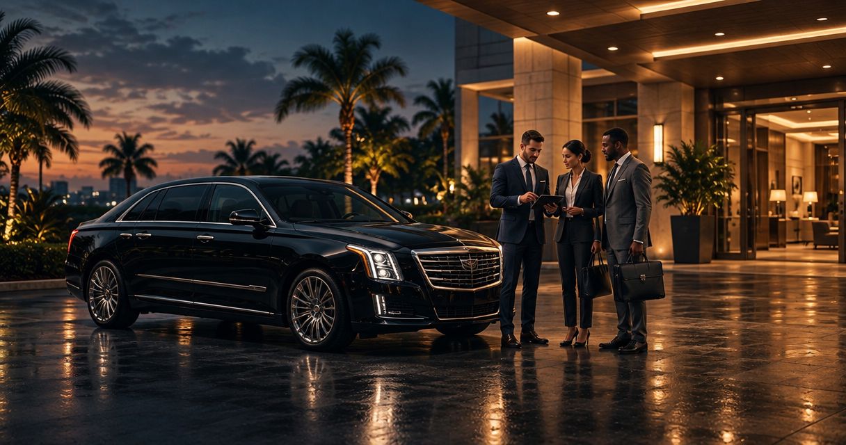 What details belong in a corporate limo service booking brief?