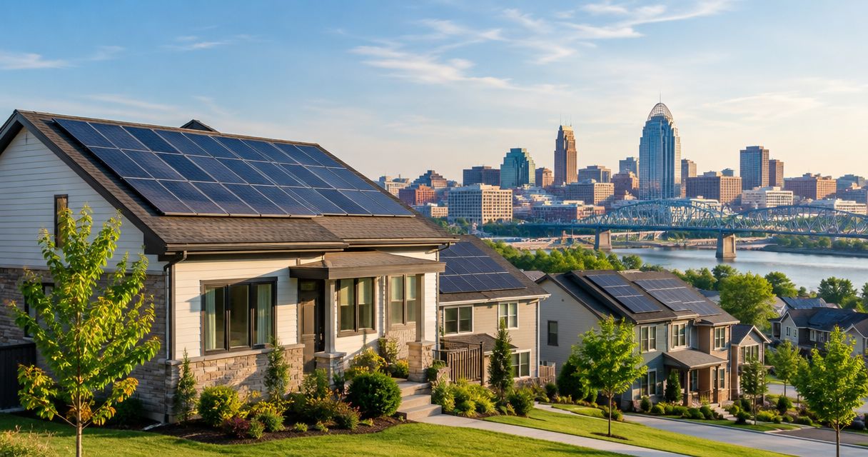 Homes for sale in Cincinnati with solar panels