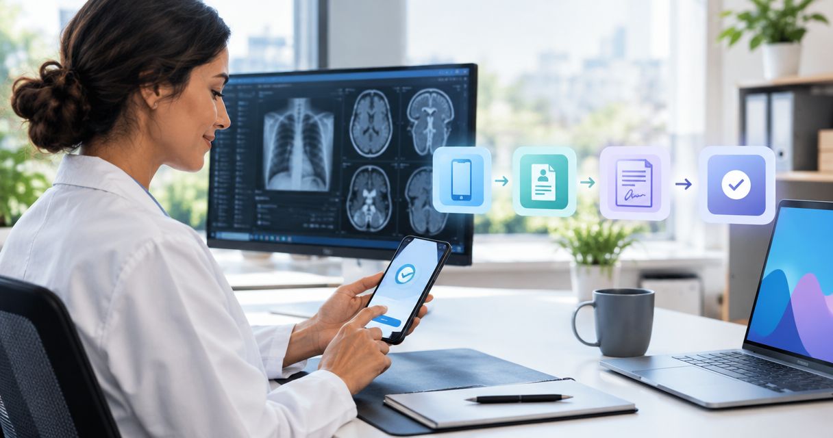 Swipe-to-save to signed contract: complete 2026 radiology job workflow