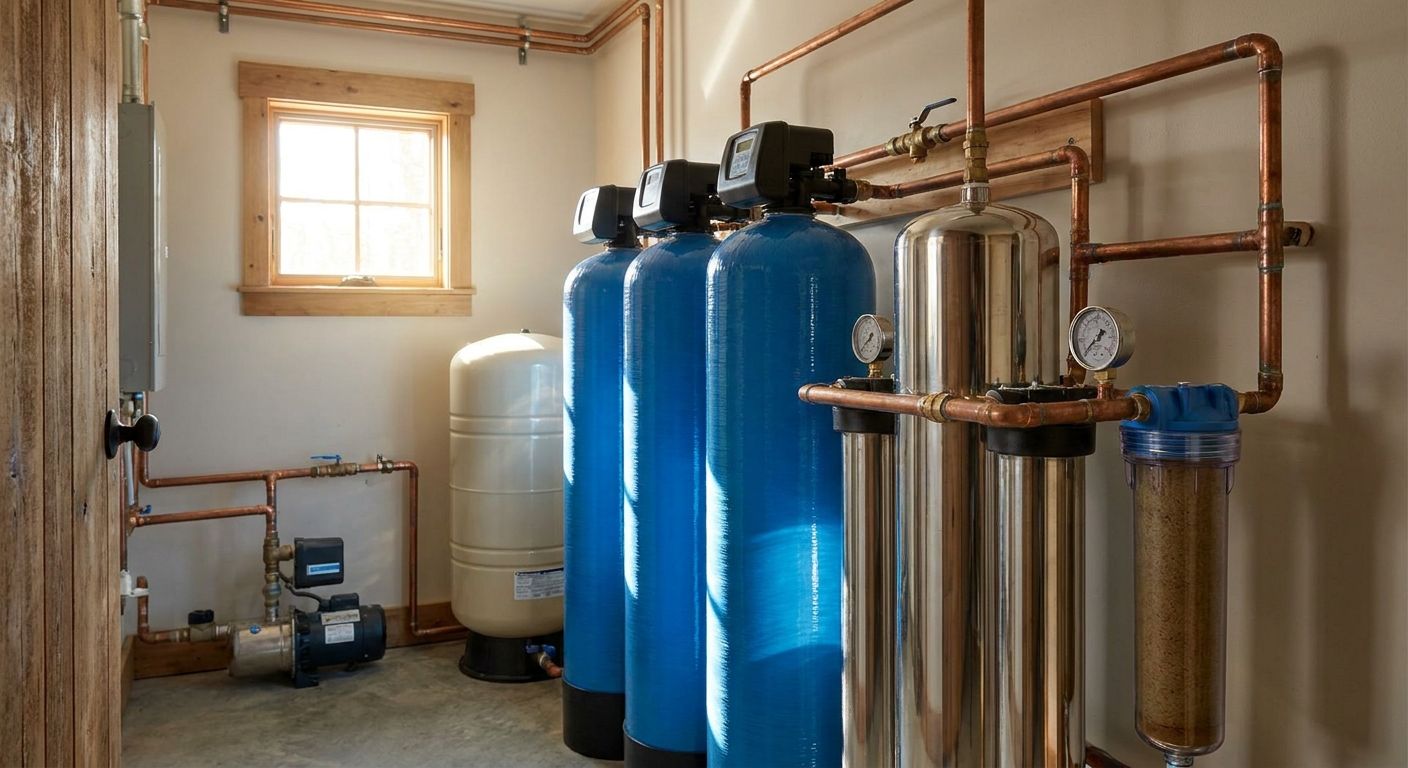 Whole house water filtration for well water homes