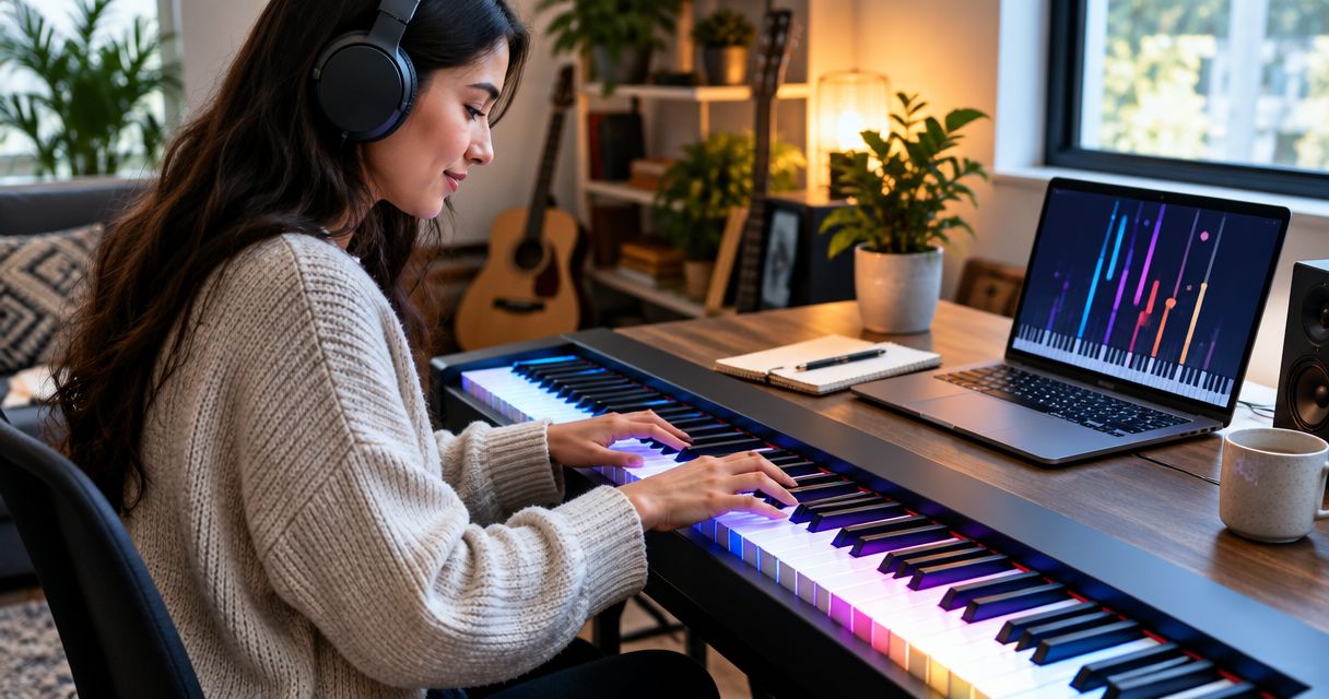 LED piano learning for songwriters: complete 2026 guide